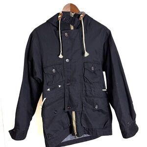 Men's Black Hooded Jacket